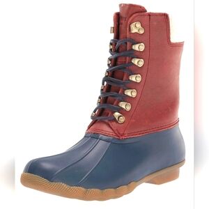 Sperry Saltwater Tall Rain/Snow Boot Lasies 7.5